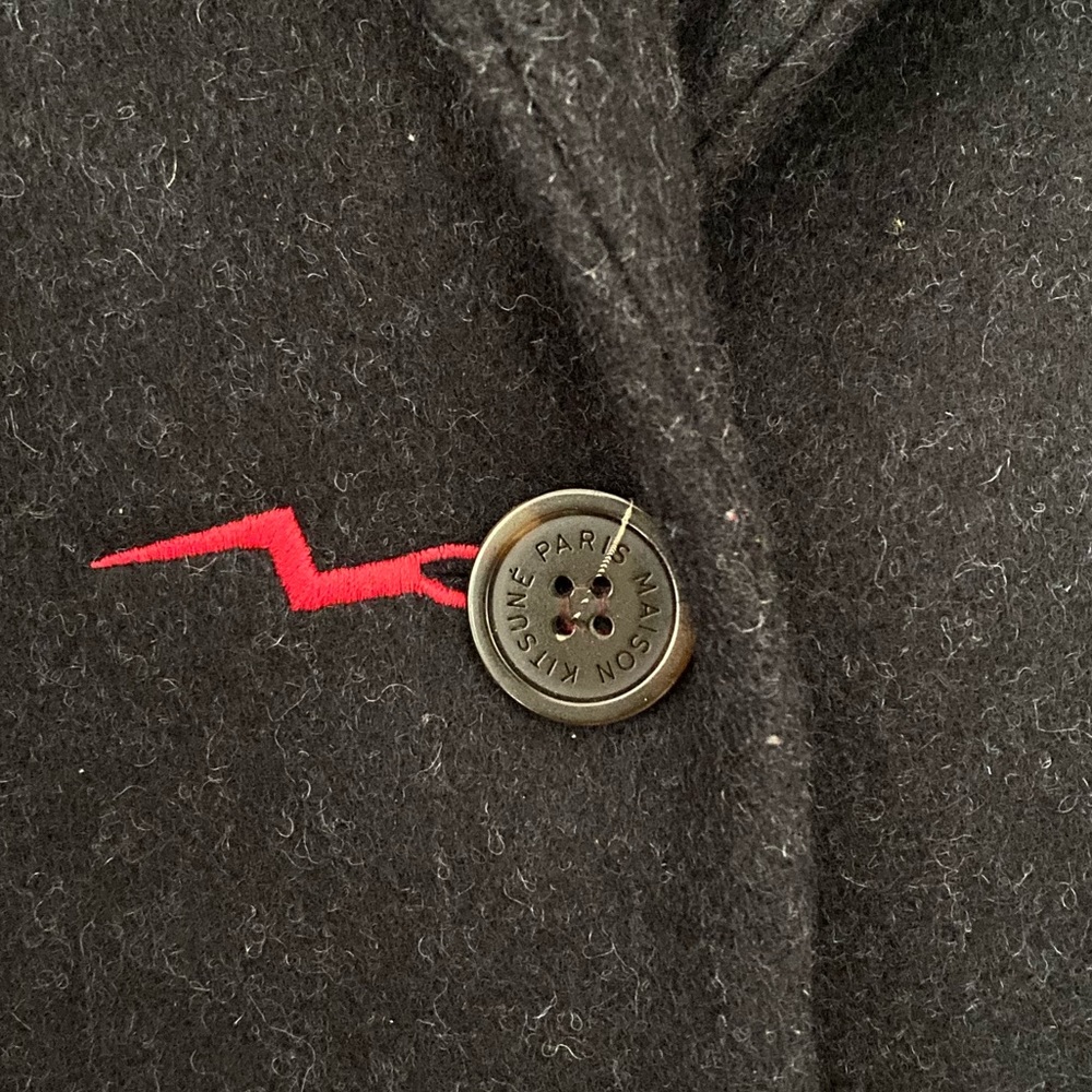 Authentic Maison Kitsune Wool Coat -RARE - Picture 5 of 13